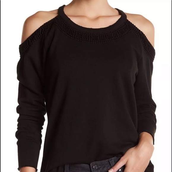 Joe's Collection Black Size Distressed Collar S - Picture 2 of 2